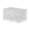 Vintiquewise Storage Basket, Beige, Water Hyacinth, 13.8 in L x 9.45 in W x 7.1 in H QI003544.M - alternate 3